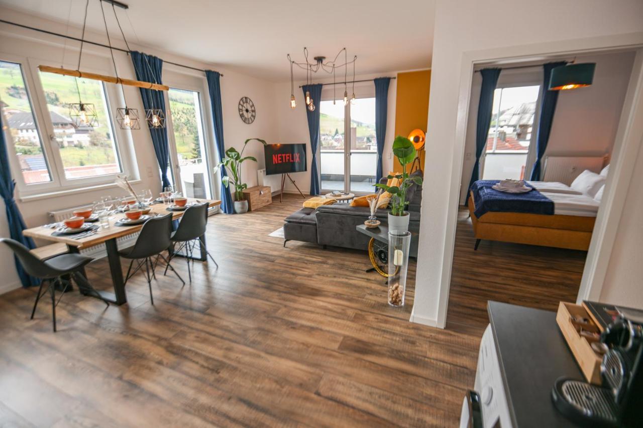 Penthouse I 106 Qm I 2 Balkone I Boxspring I Nespresso I Parkplatz Apartment Oberharmersbach Luaran gambar